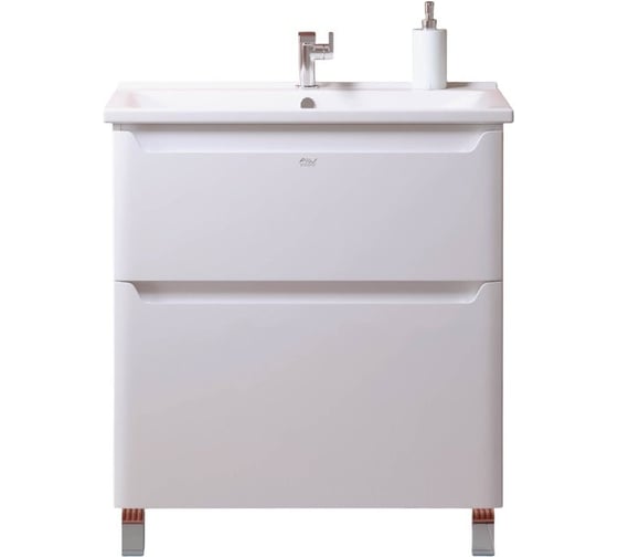 Изображение товара Тумба ALAVANN "Lana 80" (ум. Миранда 80/ум.Q80) белый, бок эмаль ALV0174002