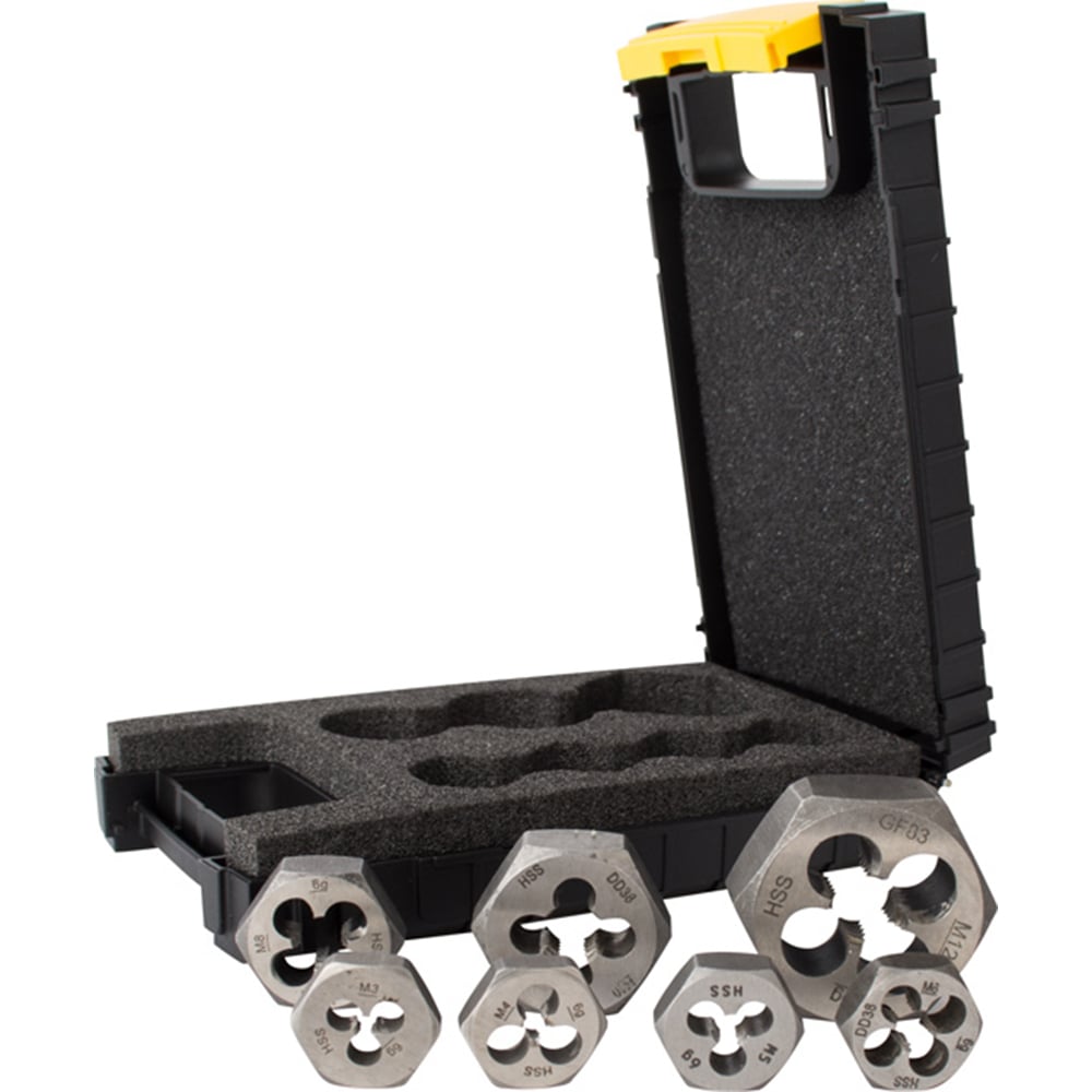 Изображение товара Набор плашек гаечных M3-M12 Eyltool DIN382 профессиональный