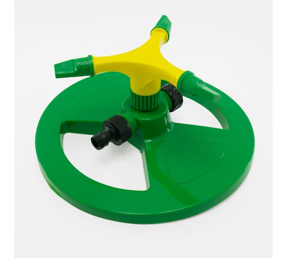 Изображение товара Вращающийся разбрызгиватель на круглой подставке POLYAGRO Lite 3 лопасти 7573120