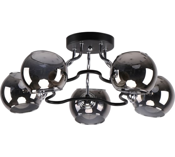 Изображение товара Потолочная люстра ЭкономСвет 20715/5CR+BK GR
