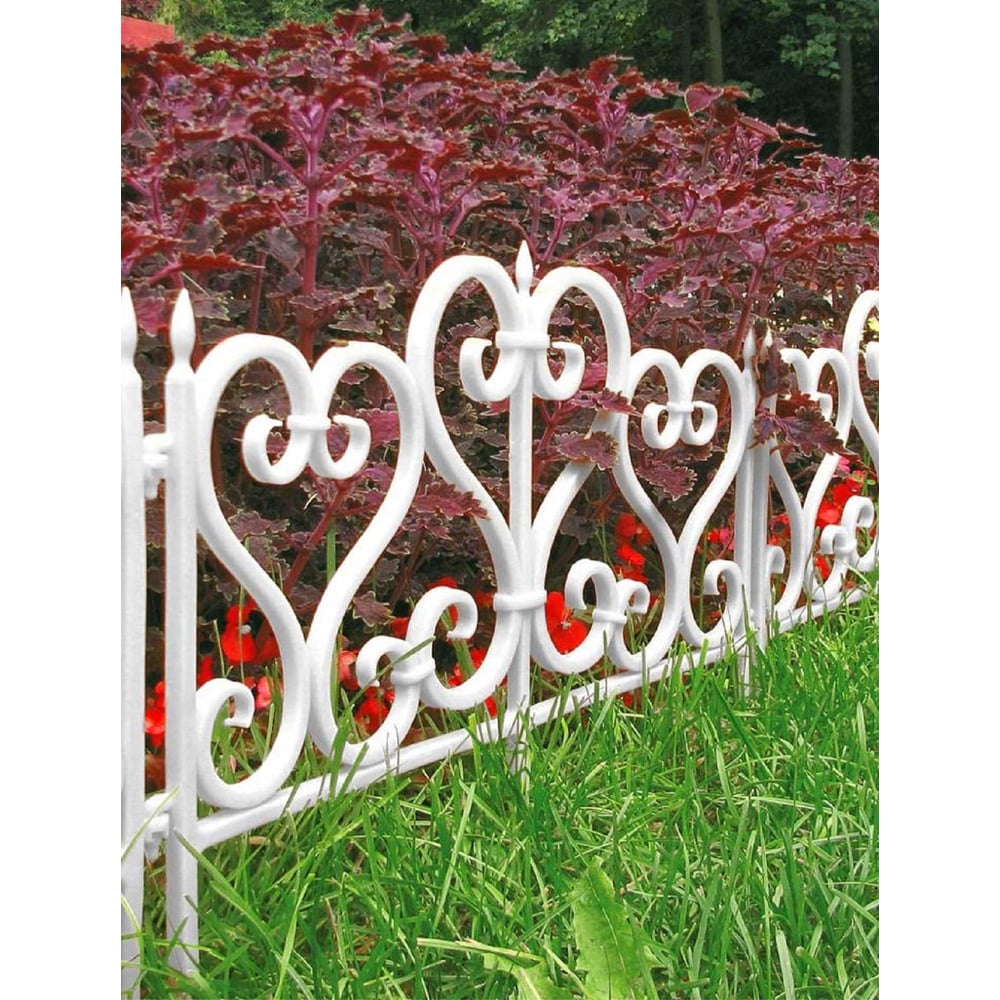 Изображение товара Ограждение садовое МАСТЕРСАД Ажурное, белое АЖР-бел