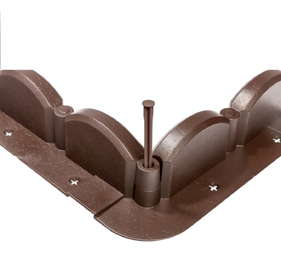 Изображение товара Бордюр садовый МАСТЕРСАД Мастер сад Волна, коричневый ВЛН-корич