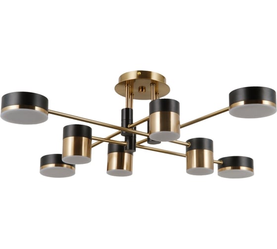 Изображение товара Потолочная светодиодная люстра Gerhort G61420/8BRS+MBK MBK+BRS