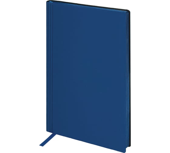 Изображение товара Бизнес-блокнот BRAUBERG А5 138x213 мм Personal, под кожу, 80 листов, клетка, синий 116613