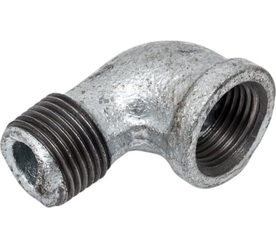 Изображение товара Угольник проходной BTI чугун оц., 1/2 ВР/НР, 5 шт 1714 012 22I5