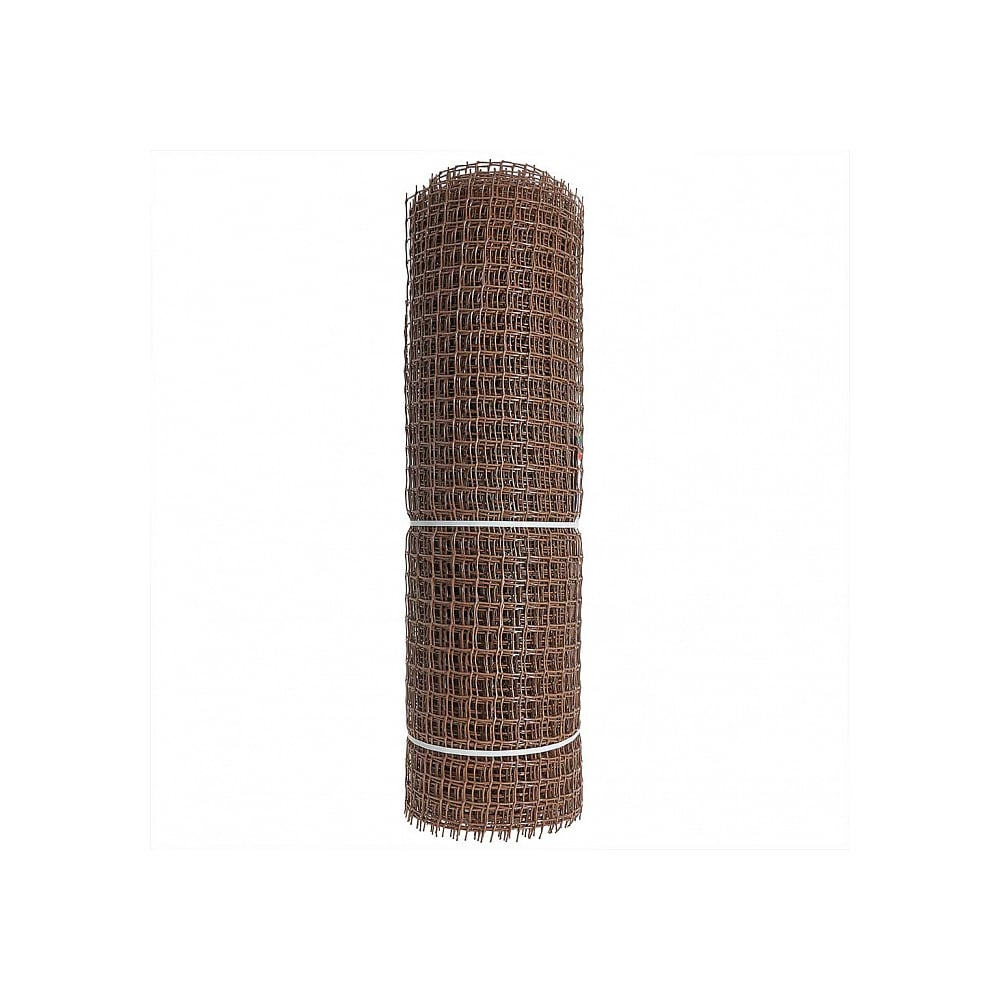 Изображение товара Садовая сетка Зеленый Луг Строительная ПРОФИ 33x33 коричневая 20м