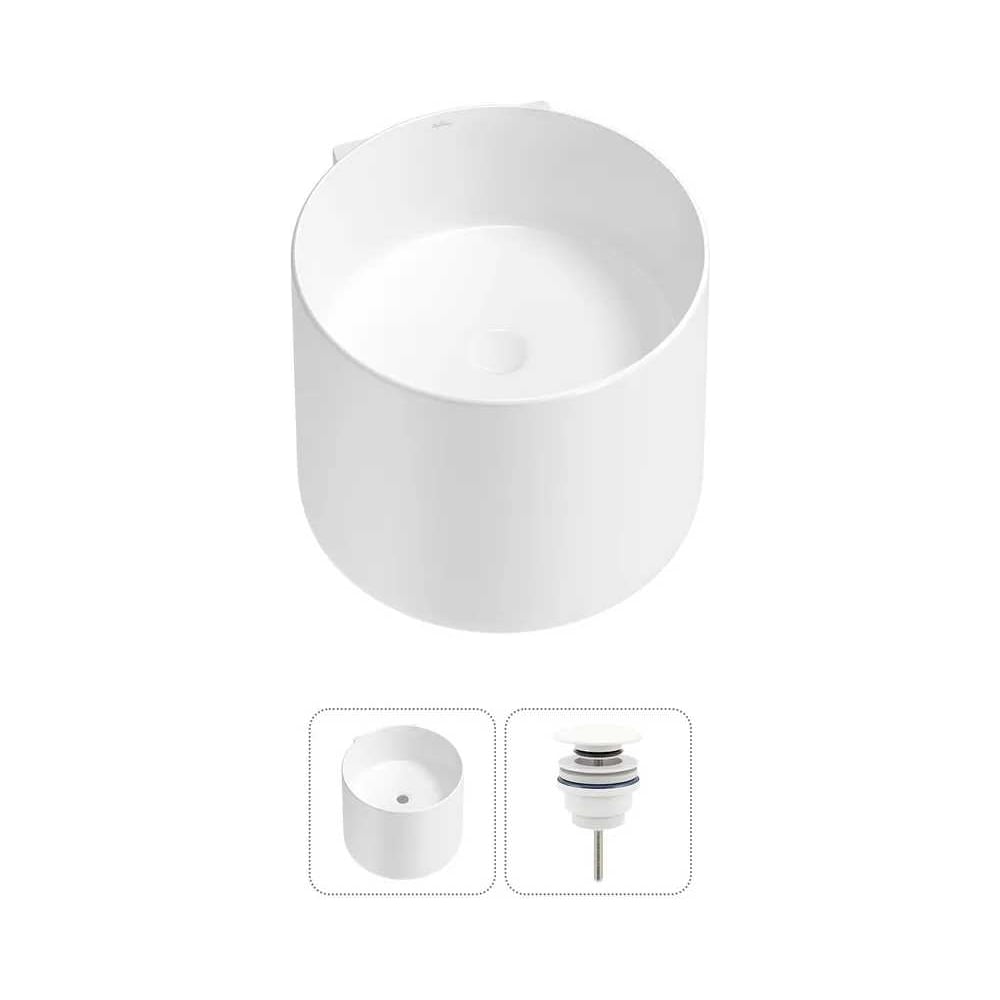 Изображение товара Подвесная раковина Wellsee M1 Limited Edition 45x45 см белая фарфор