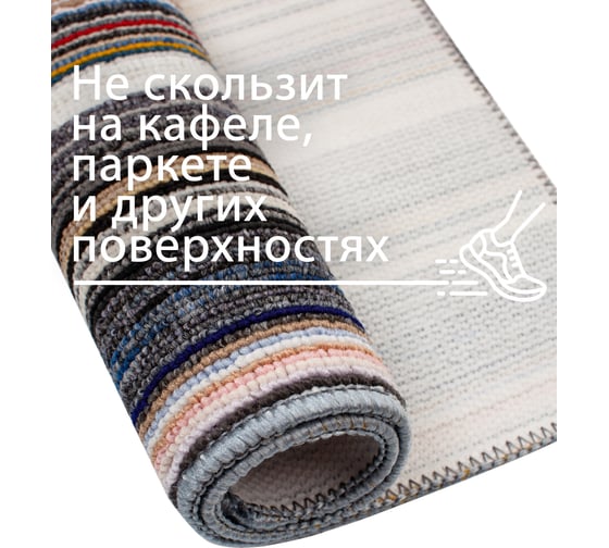 Изображение товара Придверный коврик ComeForte мультиколор 50х70 см PP-2002