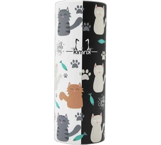 Изображение товара Салфетки бумажные в большой тубе KIMRIK DOUBLE CAT, 3 слоя, набор 50 шт х 2 тубы, KG726231/2