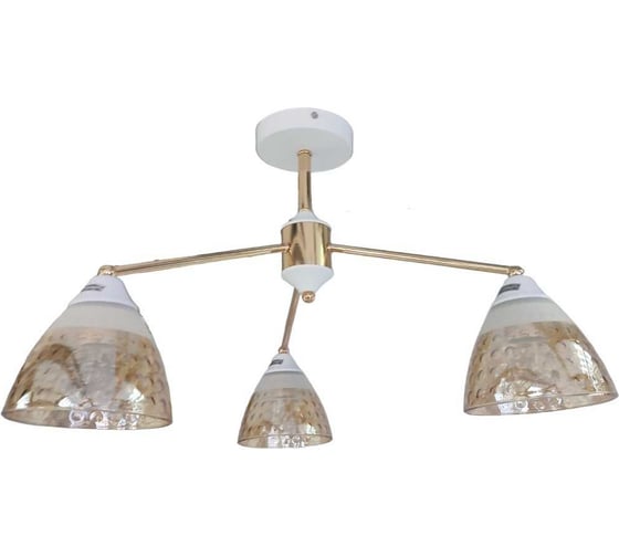 Изображение товара Люстра ЭкономСвет в стиле модерн 12255/3WT+FGD BR+WT