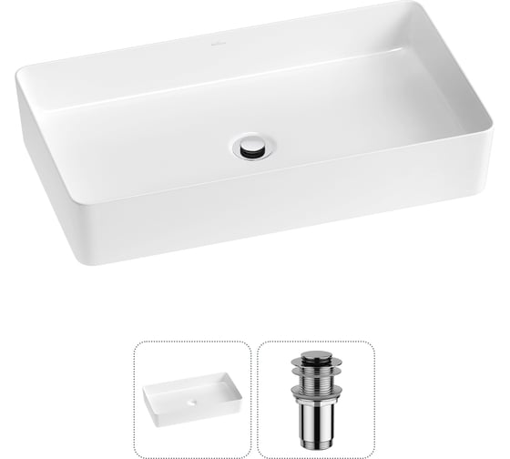 Изображение товара Набор Wellsee 2 в 1 FreeDom 2.0 накладная раковина 60x34 см 20214535R