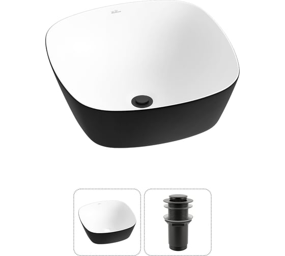 Изображение товара Набор Wellsee 2 в 1 Ground Breaking накладная раковина 40x40 см 20212174R