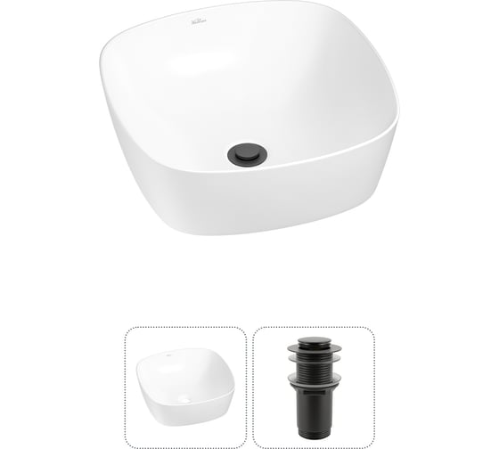Изображение товара Набор Wellsee 2 в 1 Ground Breaking накладная раковина 40x40 см 20212126R