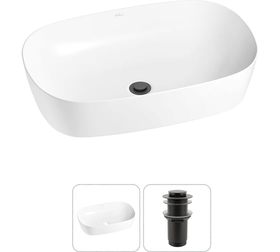 Изображение товара Набор Wellsee 2 в 1 Ground Breaking накладная раковина 50x39 см 20212334R