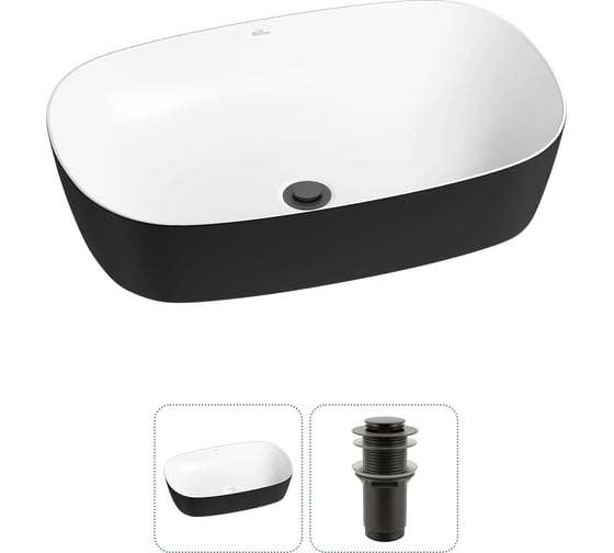 Изображение товара Набор Wellsee 2 в 1 Ground Breaking накладная раковина 61x39 см 20212378R
