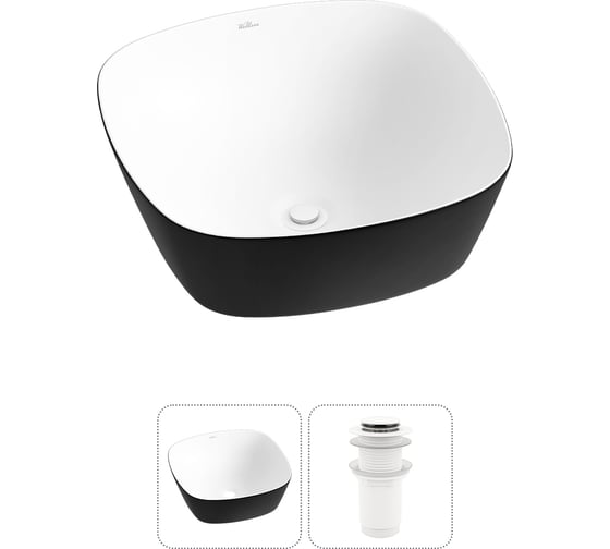 Изображение товара Набор Wellsee 2 в 1 Ground Breaking накладная раковина 40x40 см 20212175R