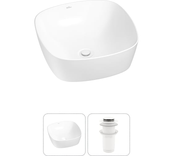 Изображение товара Набор Wellsee 2 в 1 Ground Breaking накладная раковина 40x40 см 20212128R