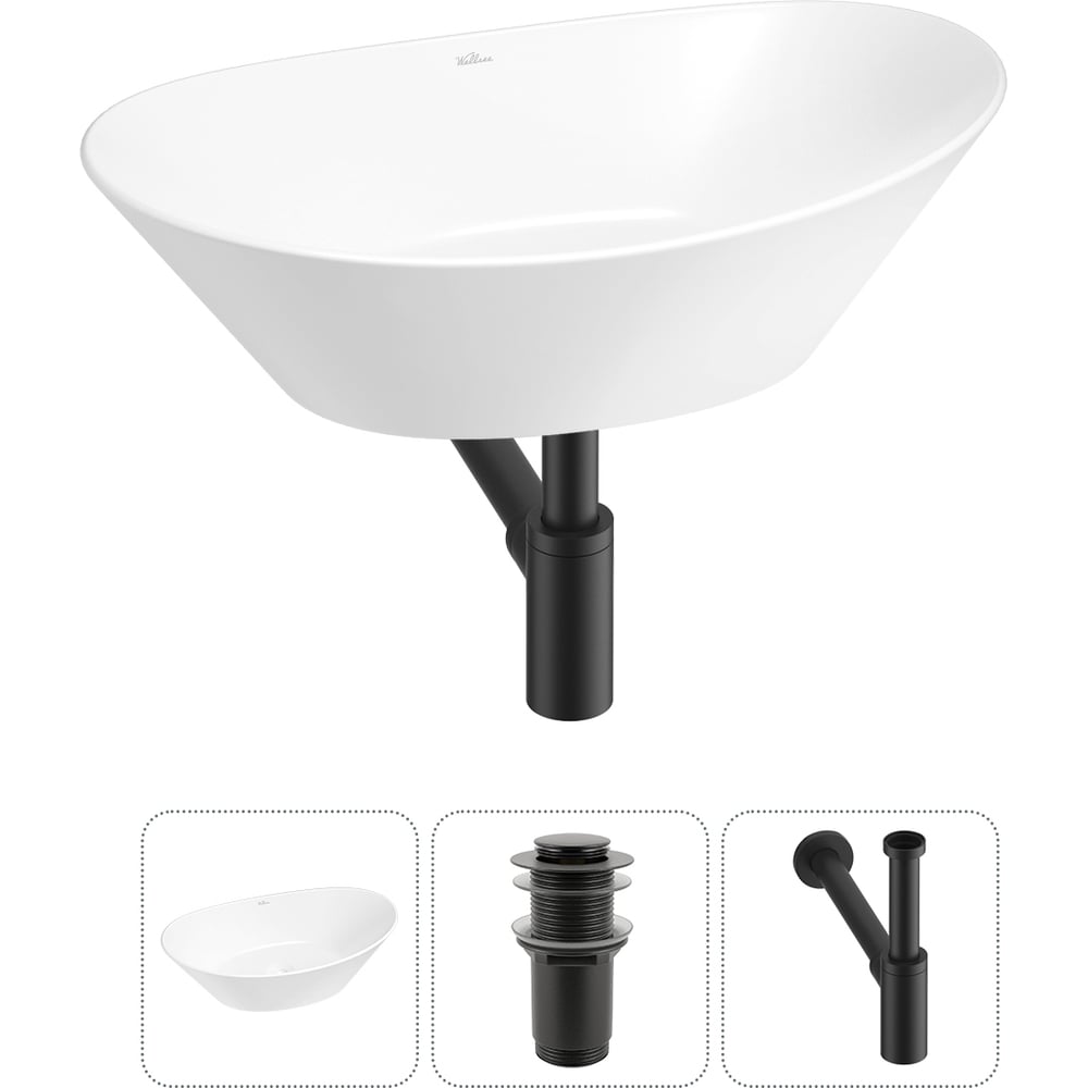 Изображение товара Набор Wellsee 3 в 1 Dulcet Tones накладная раковина 46x28 см 20212222R Изображение товара Набор Wellsee 3 в 1 Dulcet Tones накладная раковина 46x28 см 20212222R