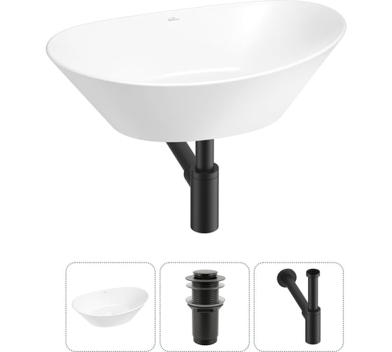 Изображение товара Набор Wellsee 3 в 1 Dulcet Tones накладная раковина 46x28 см 20212222R