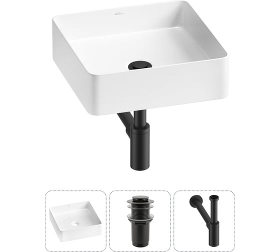 Изображение товара Набор Wellsee 3 в 1 FreeDom 2.0 накладная раковина 30x30 см 20214348R