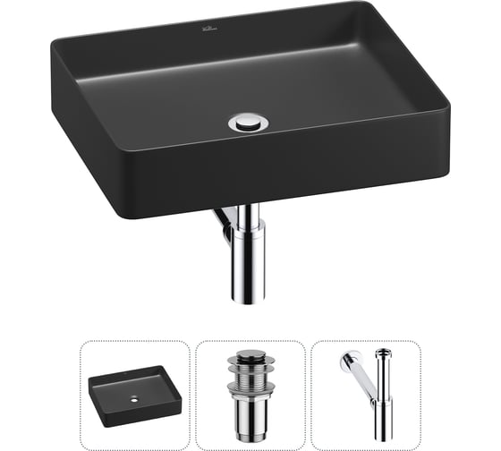 Изображение товара Набор Wellsee 3 в 1 FreeDom 2.0 накладная раковина 51x40 см 20214522R