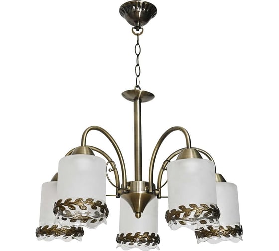 Изображение товара Люстра ЭкономСвет классическая 10078/5AB WT+CL+AB