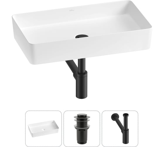 Изображение товара Набор Wellsee 3 в 1 FreeDom 2.0 накладная раковина 60x34 см 20214556R