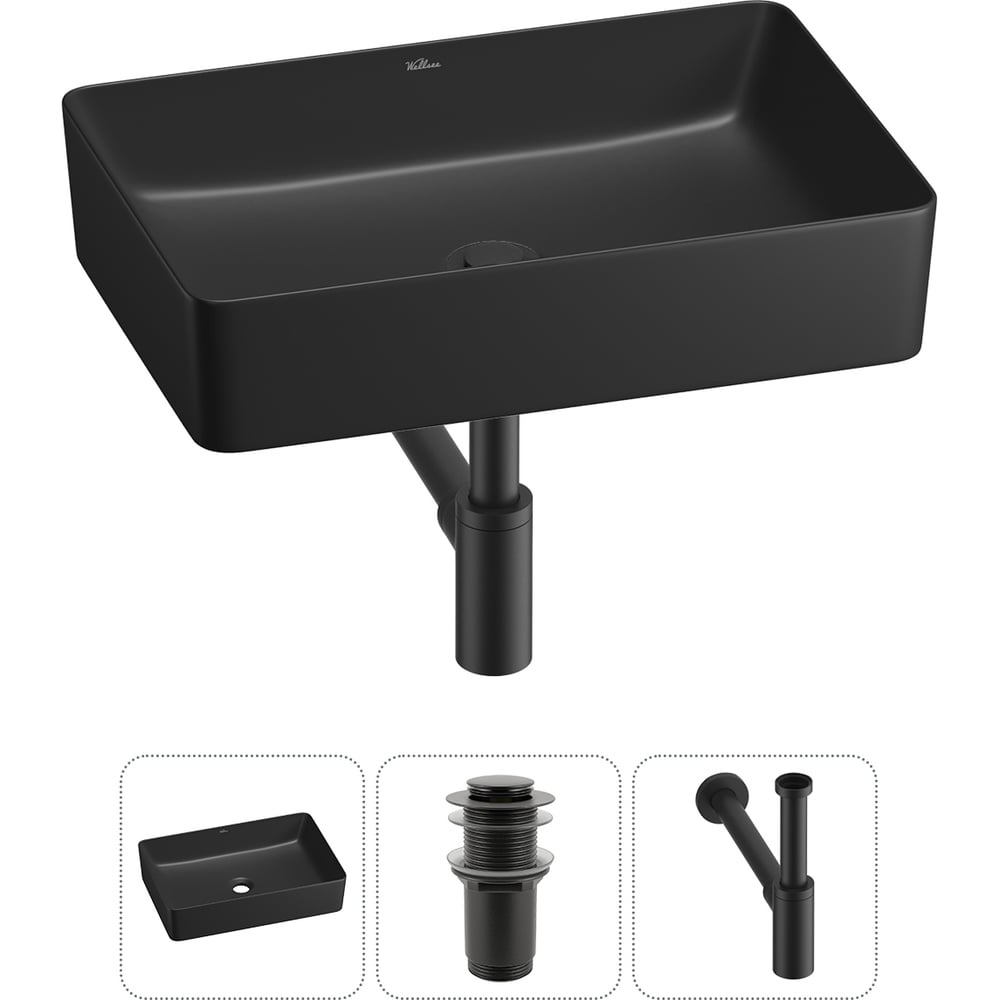 Изображение товара Набор Wellsee 3 в 1 FreeDom 2.0 накладная раковина 50x34 см