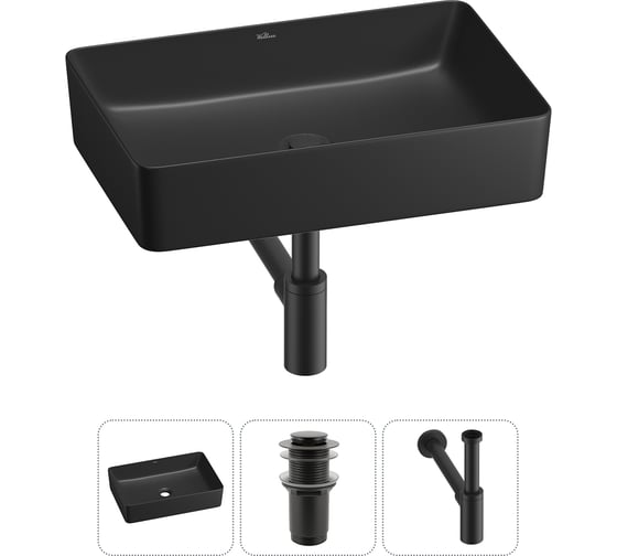 Изображение товара Набор Wellsee 3 в 1 FreeDom 2.0 накладная раковина 50x34 см 20214475R