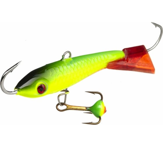 Изображение товара Балансир Lucky John CLASSIC 6, тройник, длина 60 мм, цвет 26RT, блистер 81601-26RT