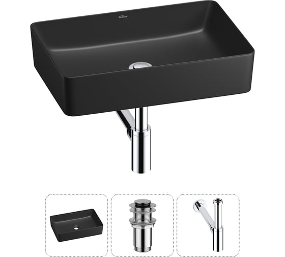 Изображение товара Набор Wellsee 3 в 1 FreeDom 2.0 накладная раковина 50x34 см 20214474R