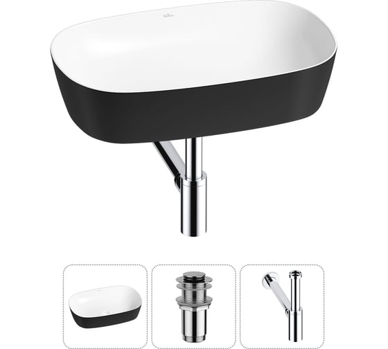 Изображение товара Набор Wellsee 3 в 1 Ground Breaking накладная раковина 61x39 см 20212380R