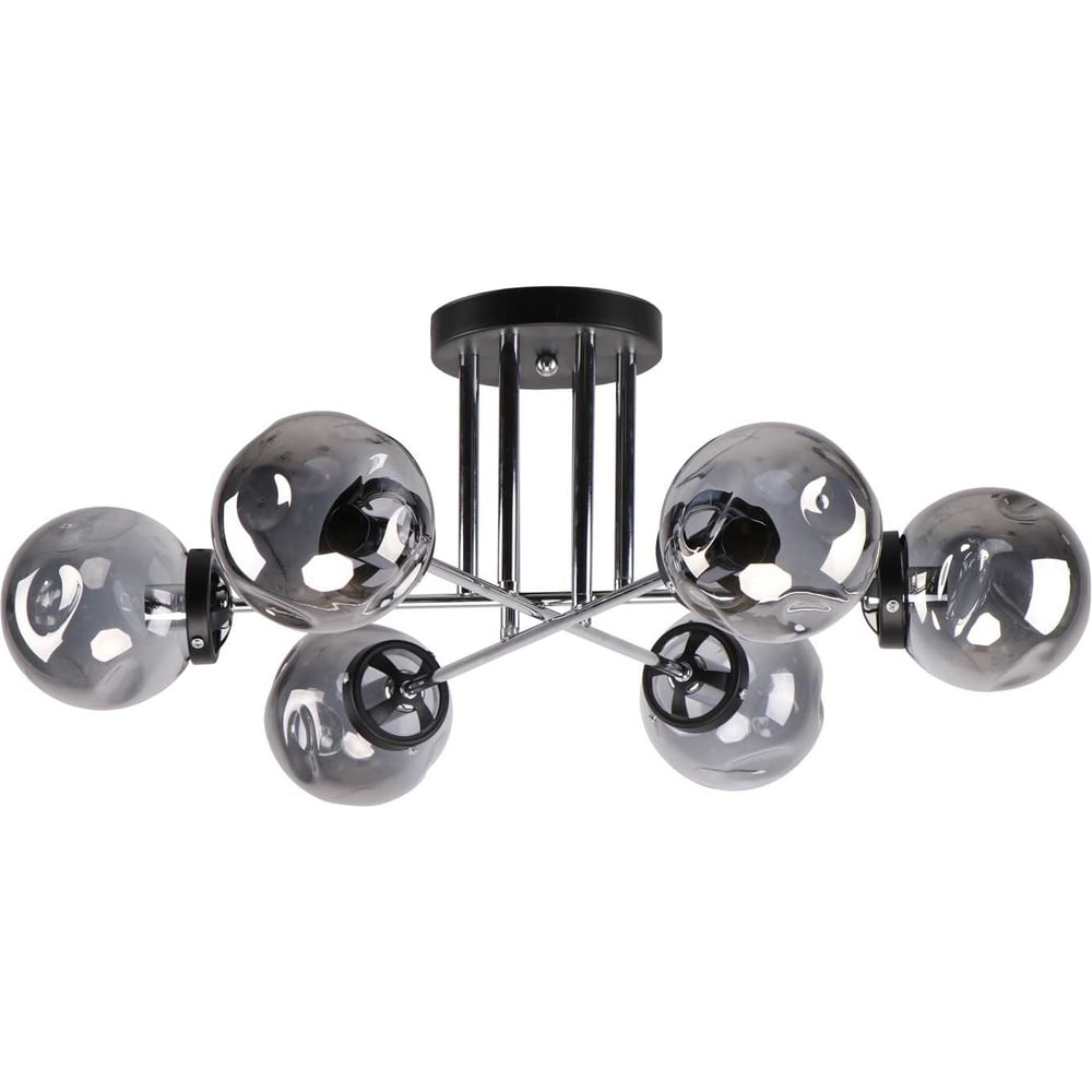 Изображение товара Потолочный светильник ЭкономСвет 40221/6CR+BK GR