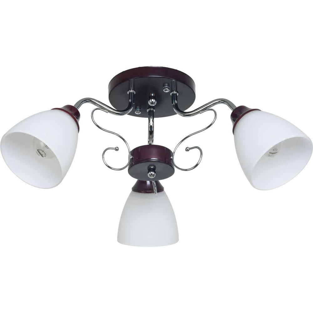 Изображение товара Потолочный светильник ЭкономСвет 50640/3CR+BR WT для современных интерьеров