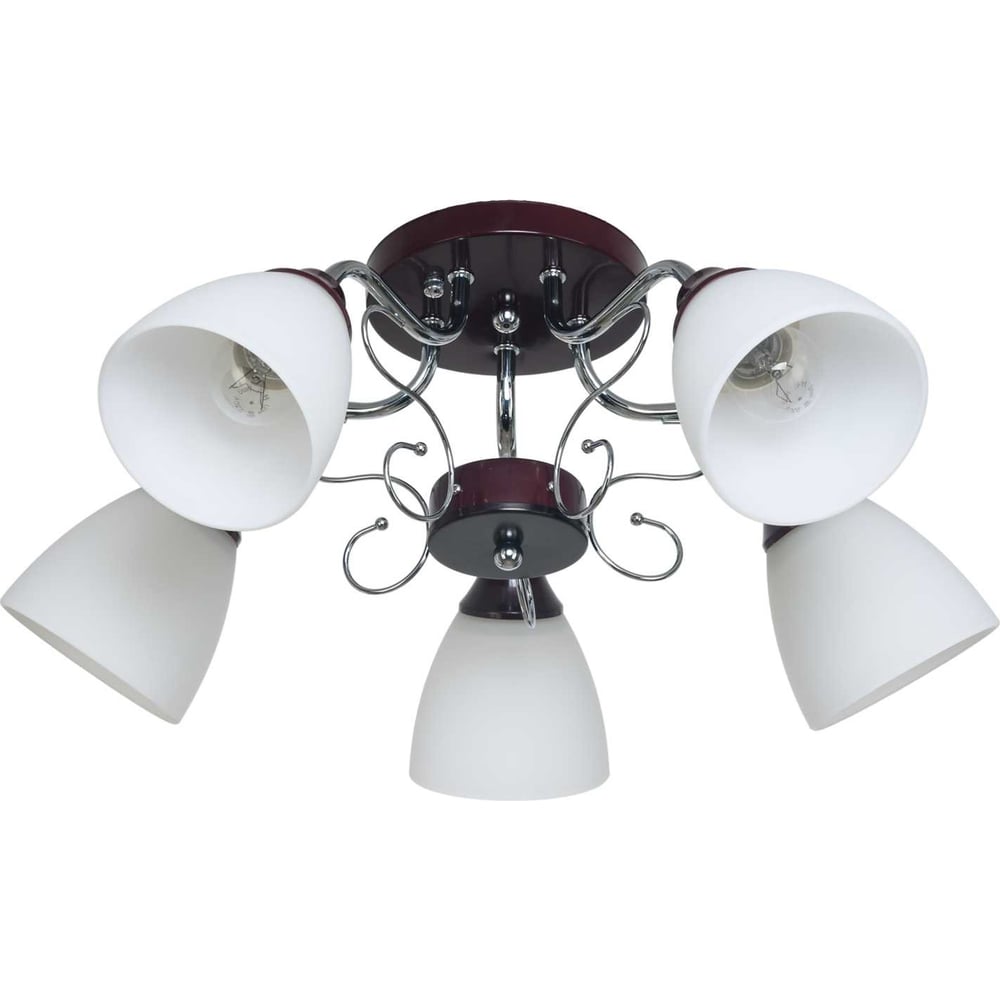 Изображение товара Потолочный светильник ЭкономСвет 50640/5CR+BR WT современный стиль