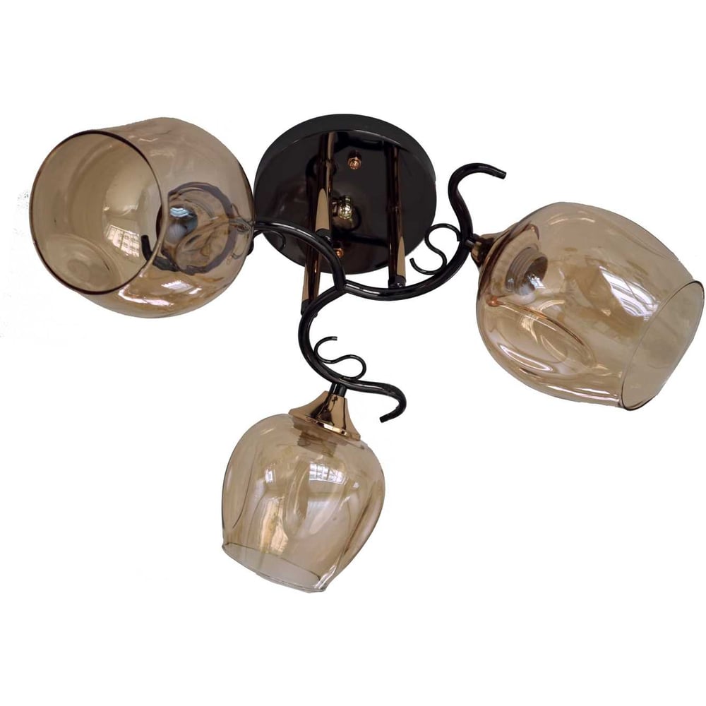 Изображение товара Потолочный светильник ЭкономСвет 31948/3BK+FGD AMB современный стиль IP20