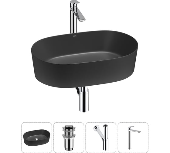 Изображение товара Набор Wellsee 4 в 1 Saint-Germain накладная раковина 56x37 см 20215009R