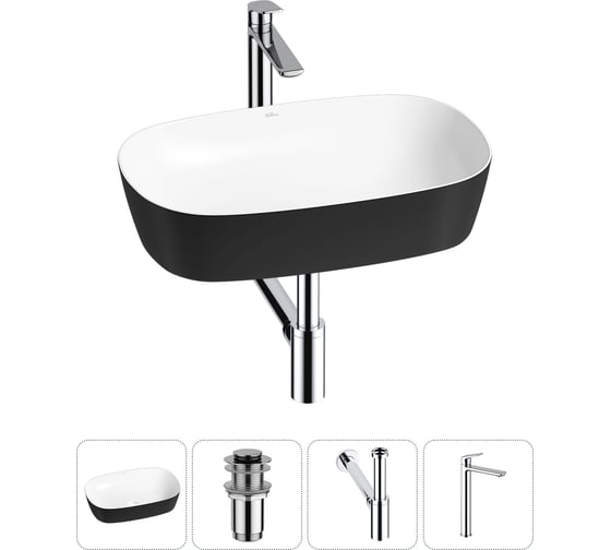 Изображение товара Набор Wellsee 4 в 1 Ground Breaking накладная раковина 50x39 см 20212371R