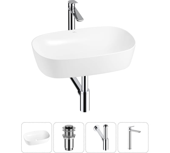 Изображение товара Набор Wellsee 4 в 1 Ground Breaking накладная раковина 61x39 см 20212357R