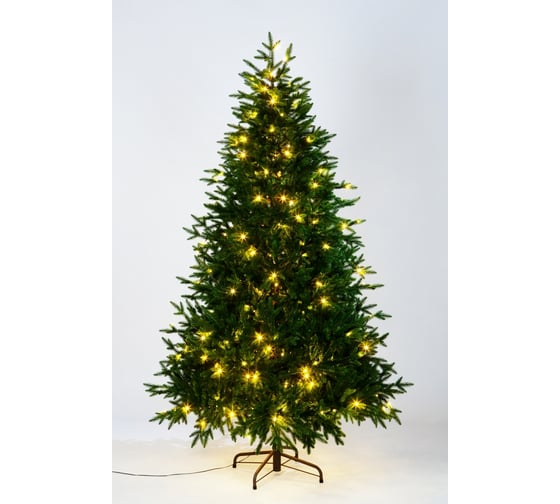 Изображение товара Ель CRYSTAL TREES Персея с вплетенной гирляндой, 215 см KP11215L