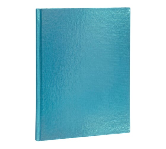 Изображение товара Бизнес-блокнот ОФИСМАГ А5 167x216 мм, 80 листов, твердый, бумвинил metallic, клетка, блок 5 цветов, HATBER, мята 084776 117632