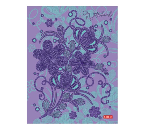 Изображение товара Бизнес-блокнот ОФИСМАГ А5 167x216 мм, 80 листов, твердый, клетка, матовая ламинация, блок 5 цветов, HATBER, Искусство орнамента 085277 117638