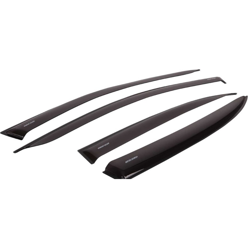 Изображение товара Дефлекторы окон Voron Glass для Lada Kalina Cross 2015-н.в., черный цвет, комплект 4 шт