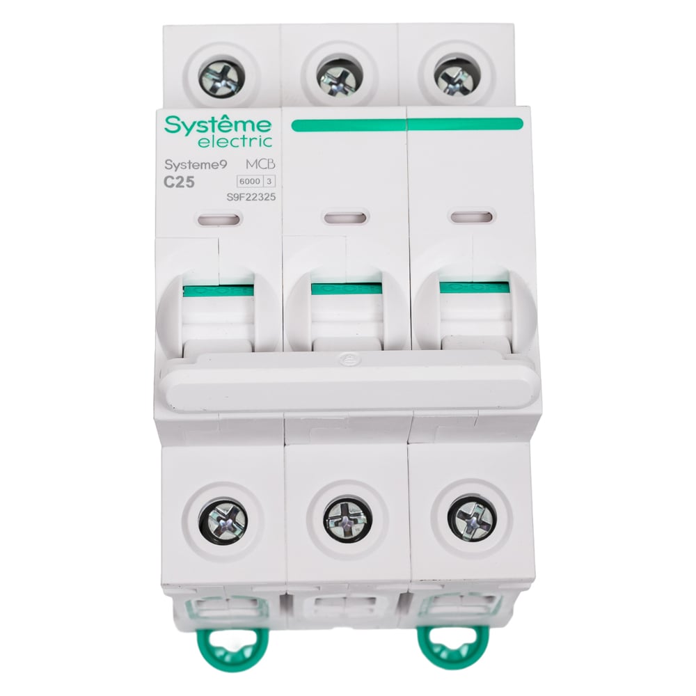 Изображение товара Автоматический выключатель Systeme Electric 25A 3P 6kA 400В S9F22325