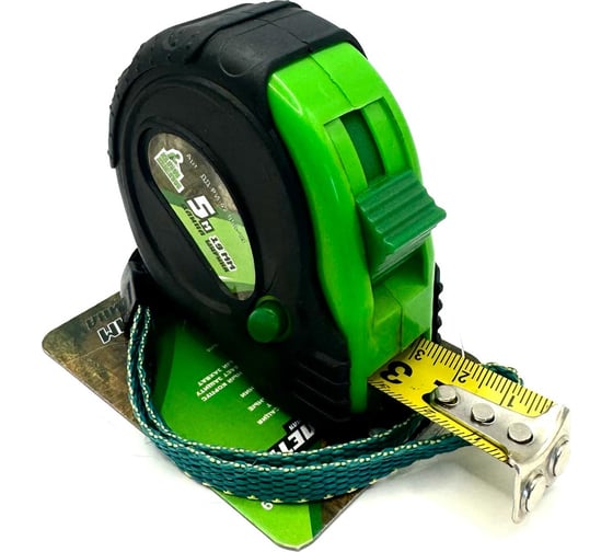 Изображение товара Рулетка ДЛЯ ДЕЛА 5м-19мм пластик, прорезиненная, 3 режима фиксации, (6 шт в упаковке) ДД-РИ-42-050-19