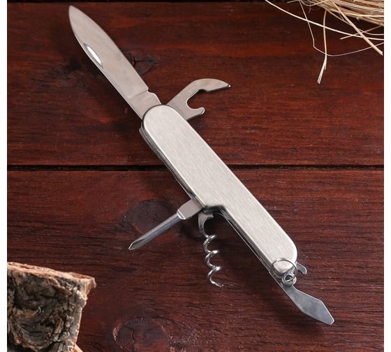 Изображение товара Швейцарский нож Мастер К 5в1, рукоять хром 1552147