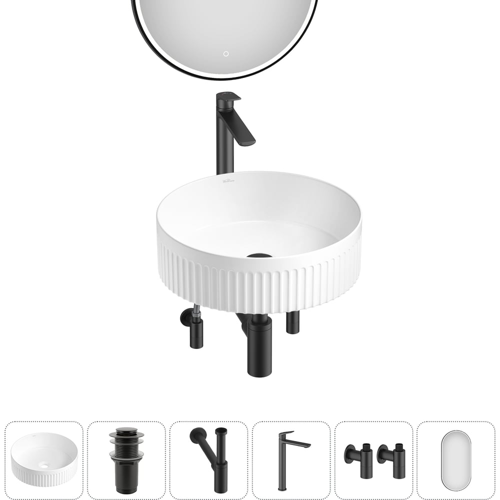 Изображение товара Набор Wellsee 6 в 1 Festive Fox 2.0 накладная раковина 40 см комплект