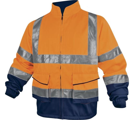 Изображение товара Куртка повышенной видимости Delta Plus PHVE2 цвет флуоресцентный оранжевый/синий, р. S PHVE2OMPT