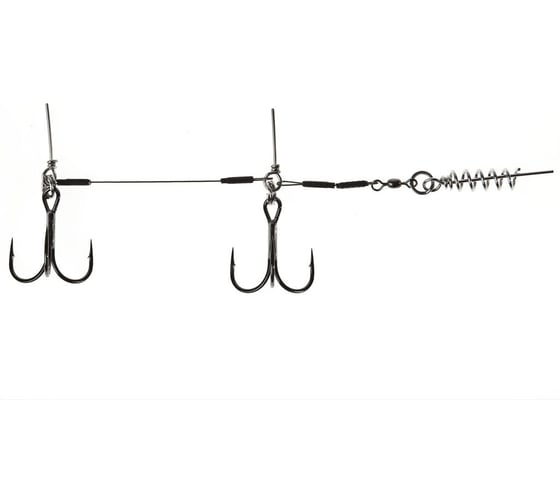 Изображение товара Стальная оснастка LUCKY JOHN STINGER SSW 1х7, 3.5+8.0 см, тройники № 02/0, 1 шт. LJP7401-XL