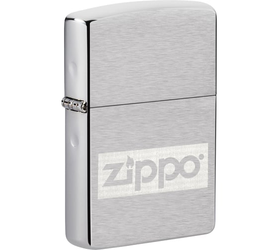 Изображение товара Подарочный набор ZIPPO фляжка 89 мл и зажигалка латунь/сталь, серебристый, в коробке с подвесом 49358